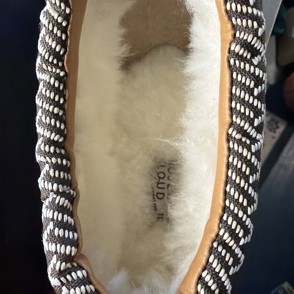 Men's Project Cloud RELAXATION Chocolate Sheepskin Lined Slippers 11.5‎ - Picture 4 of 7